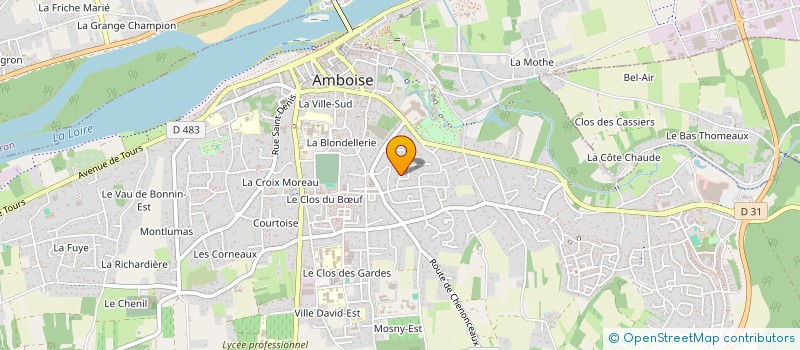 localisation de l'entreprise MADAME CLARA PELLETIER  AMBOISE