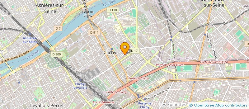 localisation de l'entreprise MADAME CLARA PERO à CLICHY