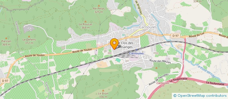 localisation de l'entreprise MADAME CLARA PERRIMOND  CARNOULES