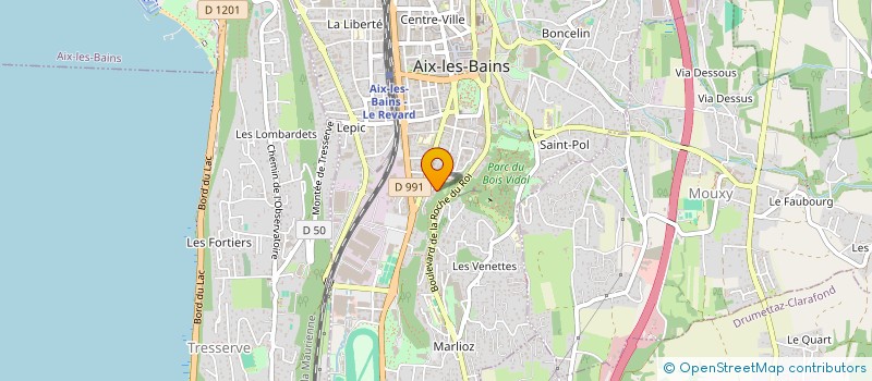localisation de l'entreprise MADAME CLARA PERRIN  CHAMBERY