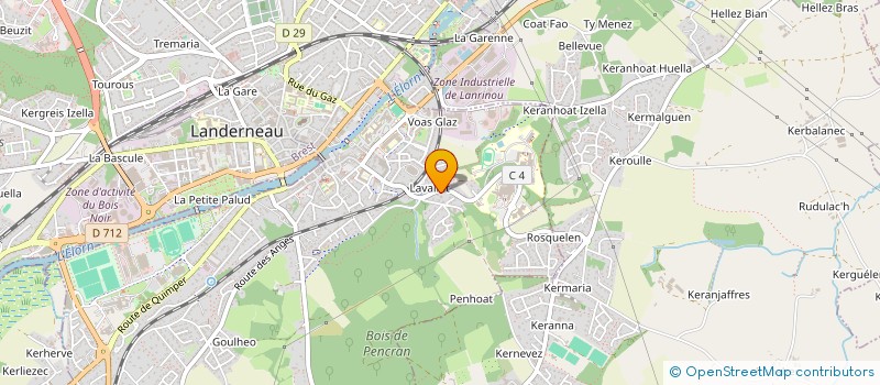 localisation de l'entreprise MADAME CLARA PETERS  LANDERNEAU