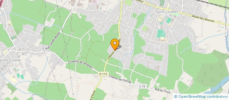 localisation de l'entreprise MADAME CLARA PETIT--LAFON  SAINT-LOUBES