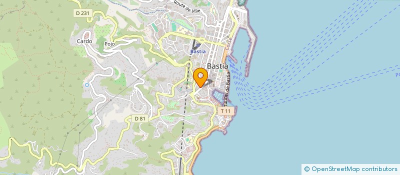 localisation de l'entreprise MADAME CLARA PEYRAUD à BASTIA