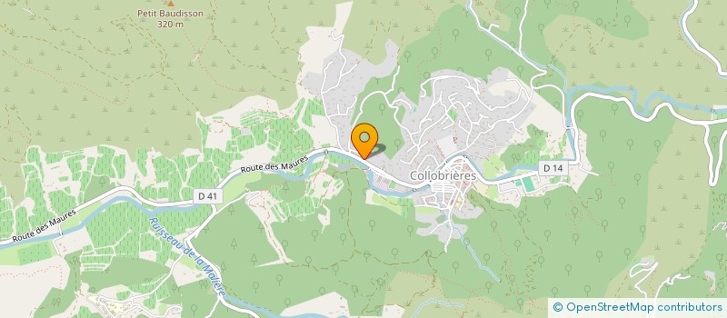 localisation de l'entreprise MADAME CLARA PEYRON  COLLOBRIERES