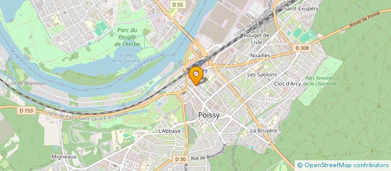 localisation de l'entreprise MADAME CLARA PIERRE  POISSY