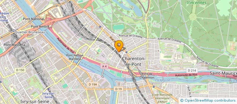 localisation de l'entreprise MADAME CLARA PORTER  CHARENTON-LE-PONT