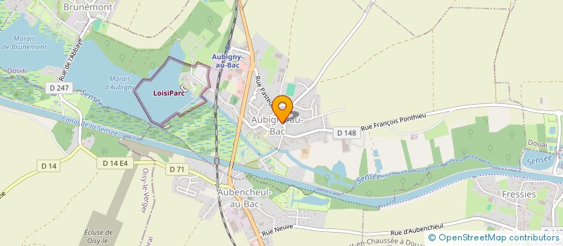 localisation de l'entreprise MADAME CLARA POTTIER à AUBIGNY-AU-BAC