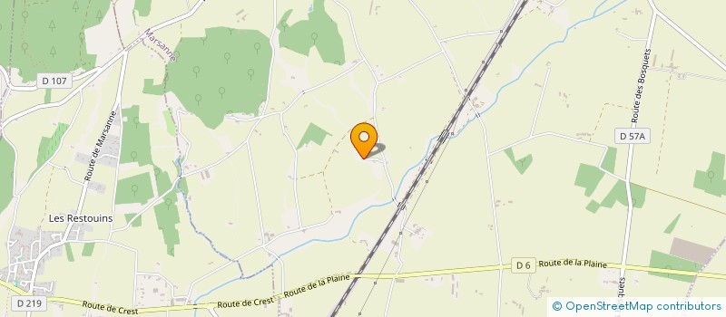 localisation de l'entreprise MADAME CLARA POUDREL  MARSANNE