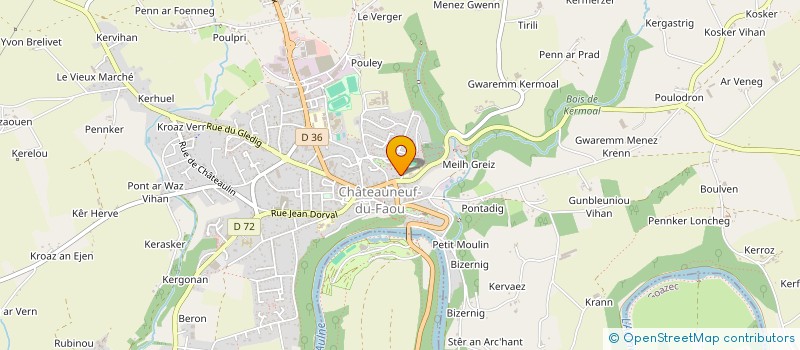 localisation de l'entreprise MADAME CLARA POUPON à CHATEAUNEUF-DU-FAOU