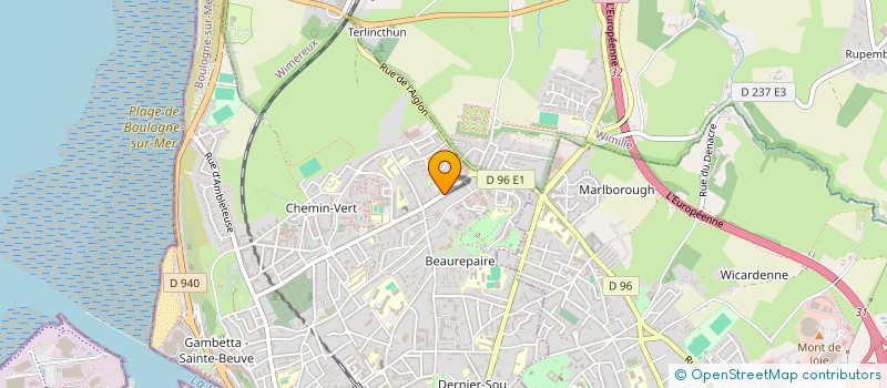 localisation de l'entreprise MADAME CLARA PRIMA à BOULOGNE-SUR-MER