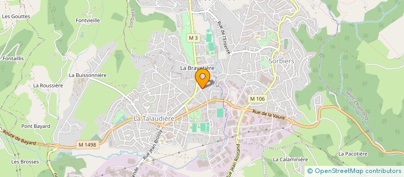 localisation de l'entreprise MADAME CLARA RANDANNE  LA TALAUDIERE