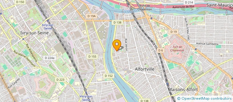 localisation de l'entreprise MADAME CLARA REBOUR  ALFORTVILLE