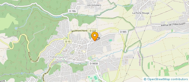 localisation de l'entreprise MADAME CLARA RIBEROLLES  CHATEL-GUYON