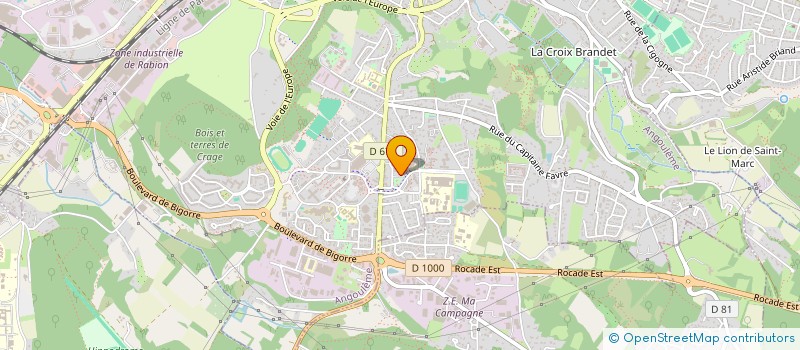 localisation de l'entreprise MADAME CLARA RIGAUD PERUT à ANGOULEME