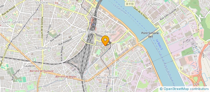 localisation de l'entreprise MADAME CLARA RIOU  BORDEAUX