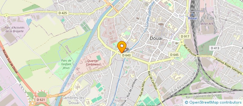 localisation de l'entreprise MADAME CLARA ROBAIN  DOUAI