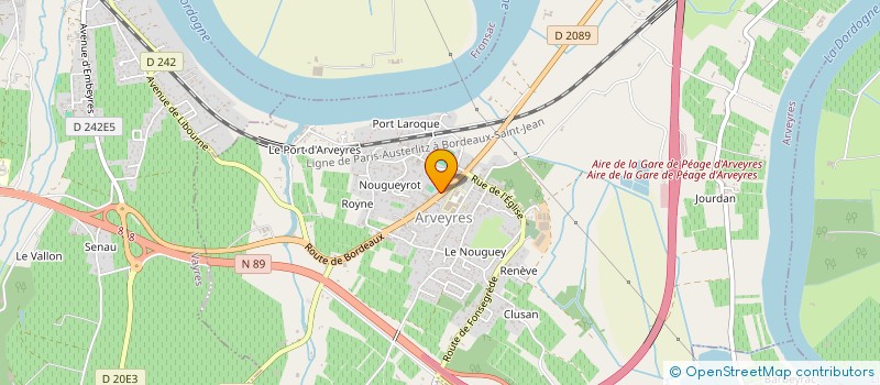 localisation de l'entreprise MADAME CLARA ROBERT  ARVEYRES