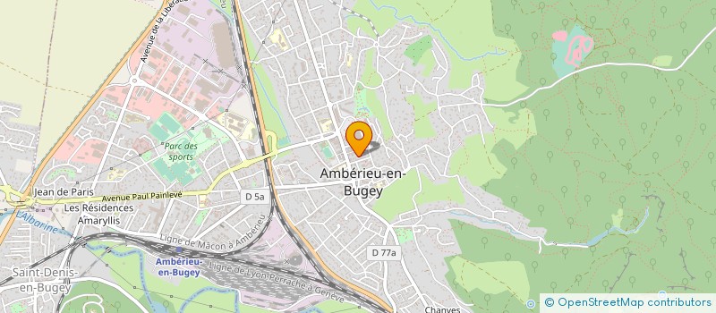 localisation de l'entreprise MADAME CLARA ROS  AMBERIEU-EN-BUGEY