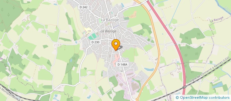 localisation de l'entreprise MADAME CLARA ROUXEVILLE  LA CHAPELLE SAINT AUBIN