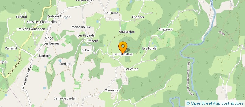 localisation de l'entreprise MADAME CLARA SAHAJIAN  SAINT-BARTHELEMY-LE-PLAIN