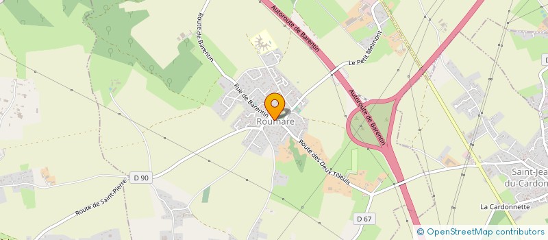 localisation de l'entreprise MADAME CLARA SAHUT  ROUMARE