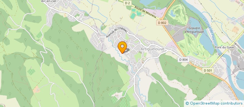 localisation de l'entreprise MADAME CLARA SAINT-CRICQ  ARTIGUELOUVE