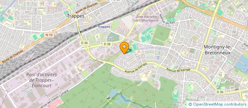 localisation de l'entreprise MADAME CLARA SANDRES  MONTIGNY-LE-BRETONNEUX