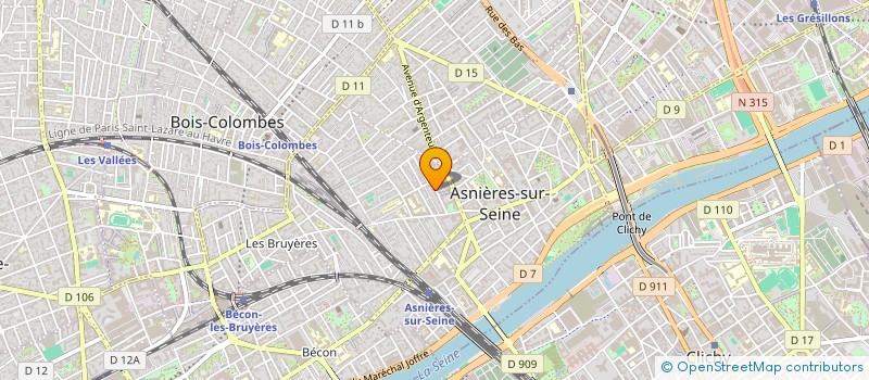 localisation de l'entreprise MADAME CLARA SAPEL  ASNIERES-SUR-SEINE