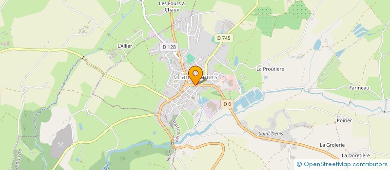 localisation de l'entreprise MADAME CLARA SARRAZIN à CHAMPDENIERS