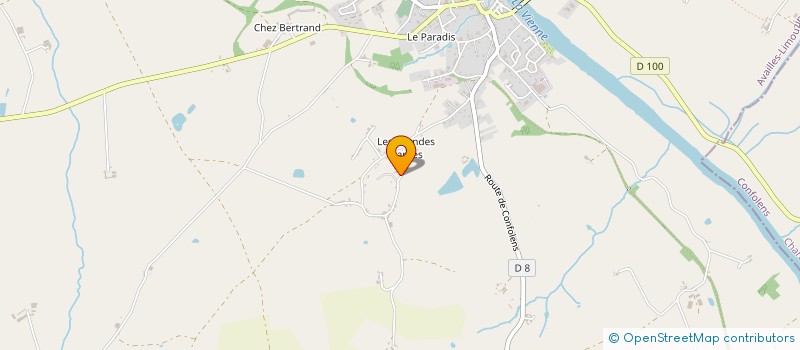 localisation de l'entreprise MADAME CLARA SAUVAGE  AVAILLES-LIMOUZINE