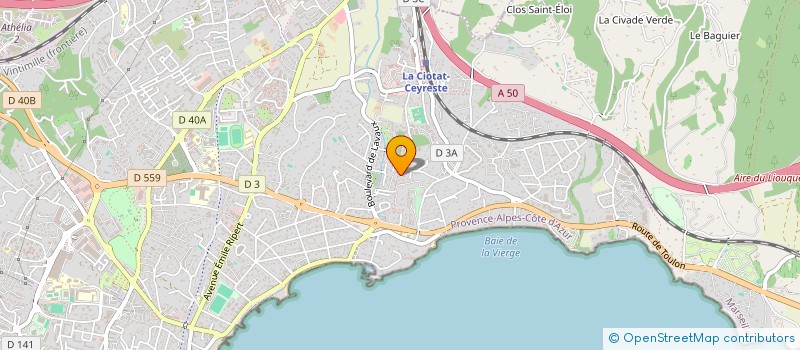 localisation de l'entreprise MADAME CLARA SCHLOTTIG à LA CIOTAT