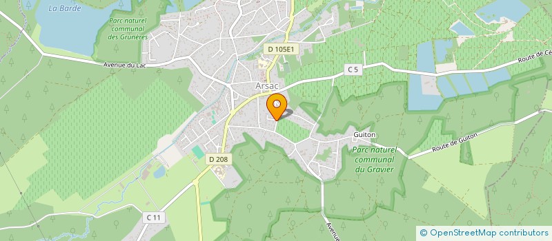 localisation de l'entreprise MADAME CLARA SENORINE  ARSAC