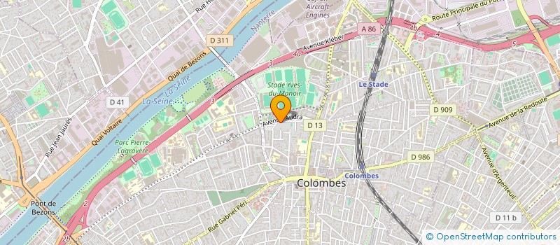 localisation de l'entreprise MADAME CLARA SIWEK  COLOMBES