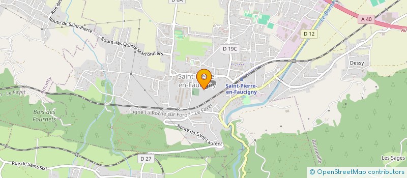 localisation de l'entreprise MADAME CLARA SPAULT  SAINT-PIERRE-EN-FAUCIGNY