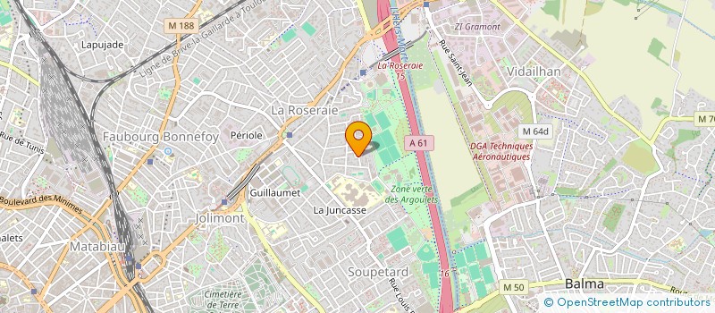 localisation de l'entreprise MADAME CLARA TARDIEU  TOULOUSE