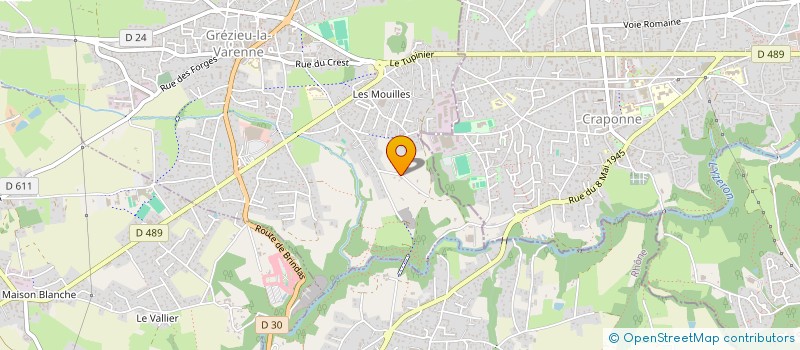 localisation de l'entreprise MADAME CLARA TENREIRO à GREZIEU-LA-VARENNE