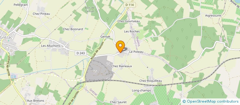 localisation de l'entreprise MADAME CLARA TERROCHAIRE  GREZAC