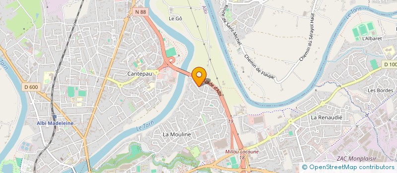 localisation de l'entreprise MADAME CLARA THERS à ALBI