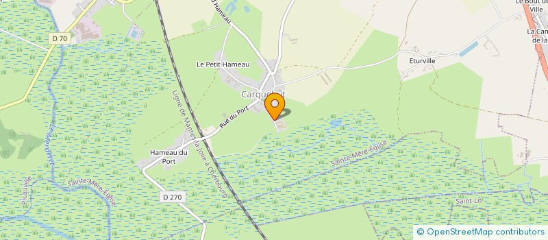 localisation de l'entreprise MADAME CLARA THIEULENT  SAINTE-MERE-EGLISE