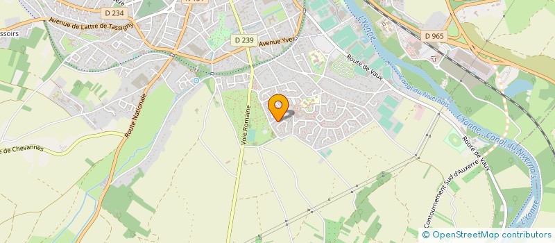 localisation de l'entreprise MADAME CLARA TOFFOLI à AUXERRE