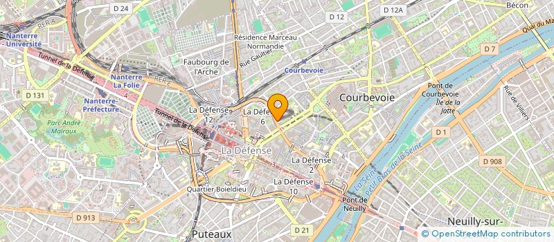 localisation de l'entreprise MADAME CLARA TOMASI à COURBEVOIE