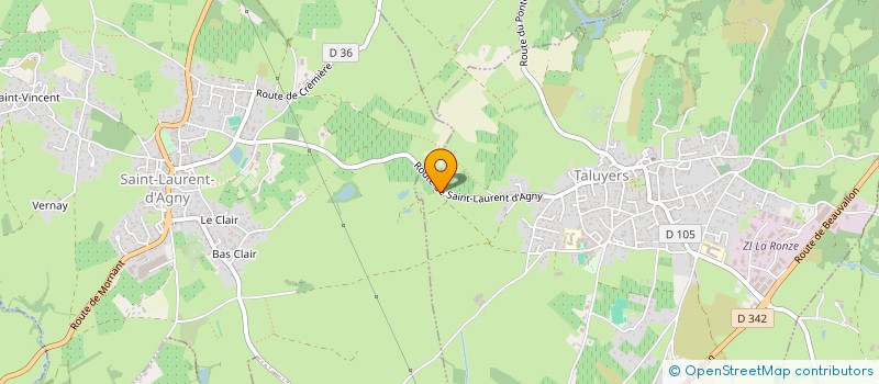 localisation de l'entreprise MADAME CLARA TOMASINI  TALUYERS