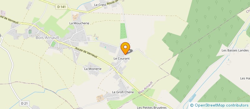 localisation de l'entreprise MADAME CLARA TONNELIER  BOIS-ARNAULT