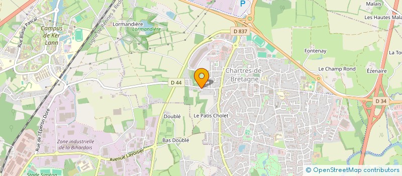 localisation de l'entreprise MADAME CLARA TRANCHANT  CHARTRES-DE-BRETAGNE