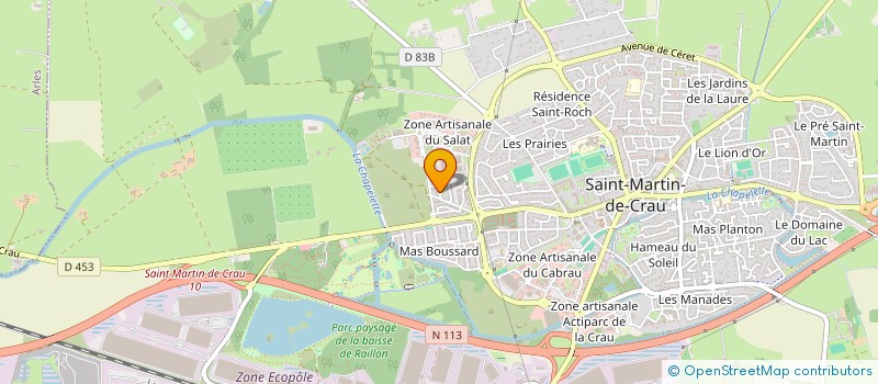 localisation de l'entreprise MADAME CLARA VALETTE à SAINT-MARTIN-DE-CRAU