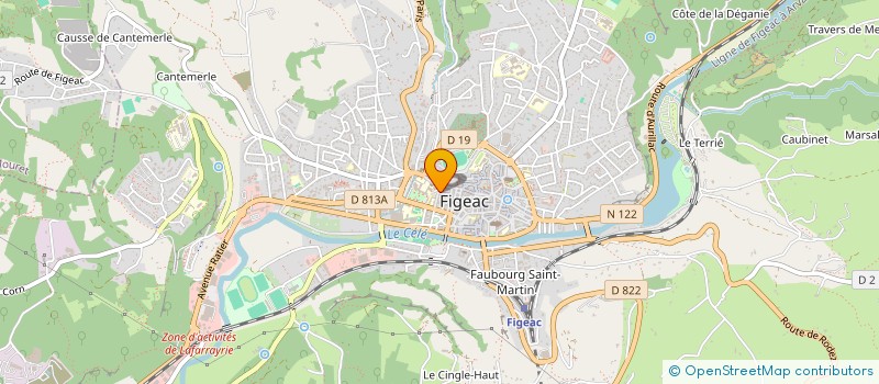 localisation de l'entreprise MADAME CLARA VALVERDE  FIGEAC