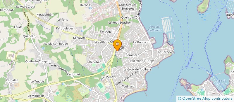 localisation de l'entreprise MADAME CLARA VANCANEGHEM  LARMOR-PLAGE