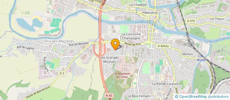 localisation de l'entreprise MADAME CLARA VANNIER  CHARLEVILLE-MEZIERES