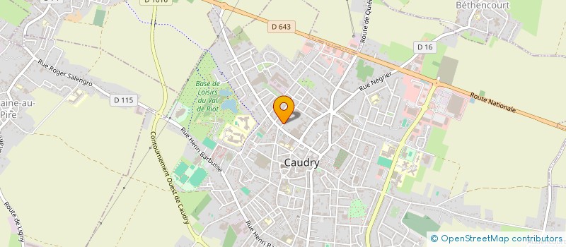 localisation de l'entreprise MADAME CLARA VAUTHIER  CAULLERY