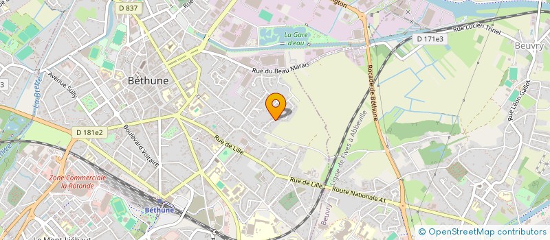 localisation de l'entreprise MADAME CLARA VENTURA à BETHUNE